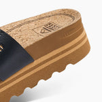 Reef Cushion Vista Hi Slide Sandal - Black - The Nines