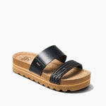 Reef Cushion Vista Hi Slide Sandal - Black - The Nines