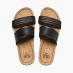 Reef Cushion Vista Hi Slide Sandal - Black - The Nines