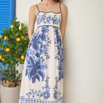 Bonita Blue Floral Dress - The Nines