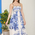 Bonita Blue Floral Dress - The Nines