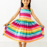 Cheerful Stripes Tank Dress - The Nines
