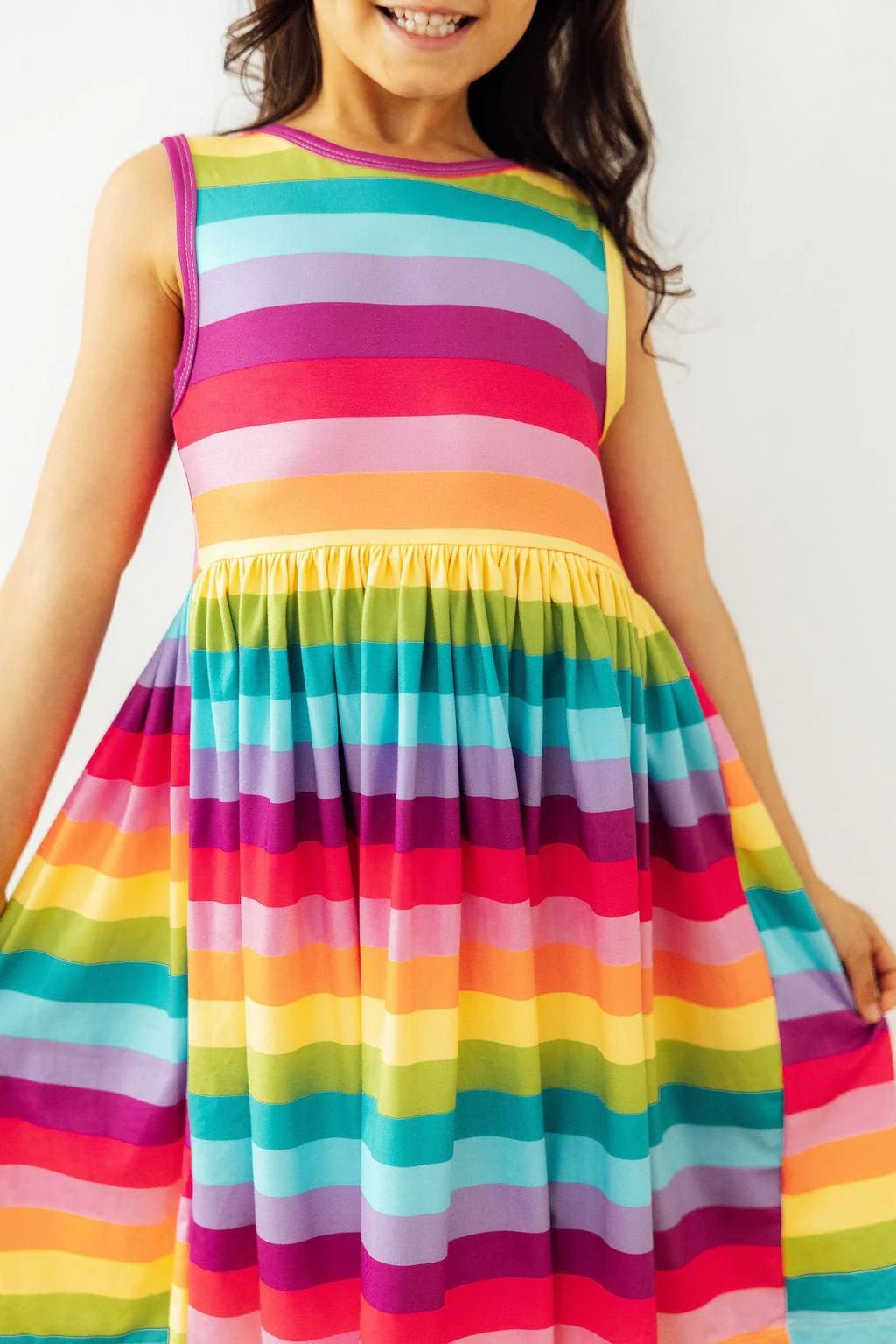 Cheerful Stripes Tank Dress - The Nines