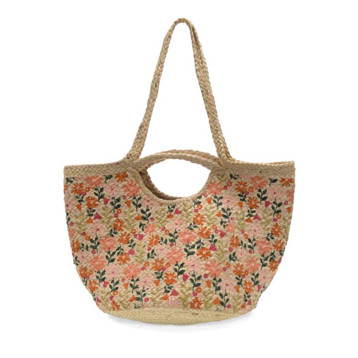 Coral Painted Daisies Tote - The Nines