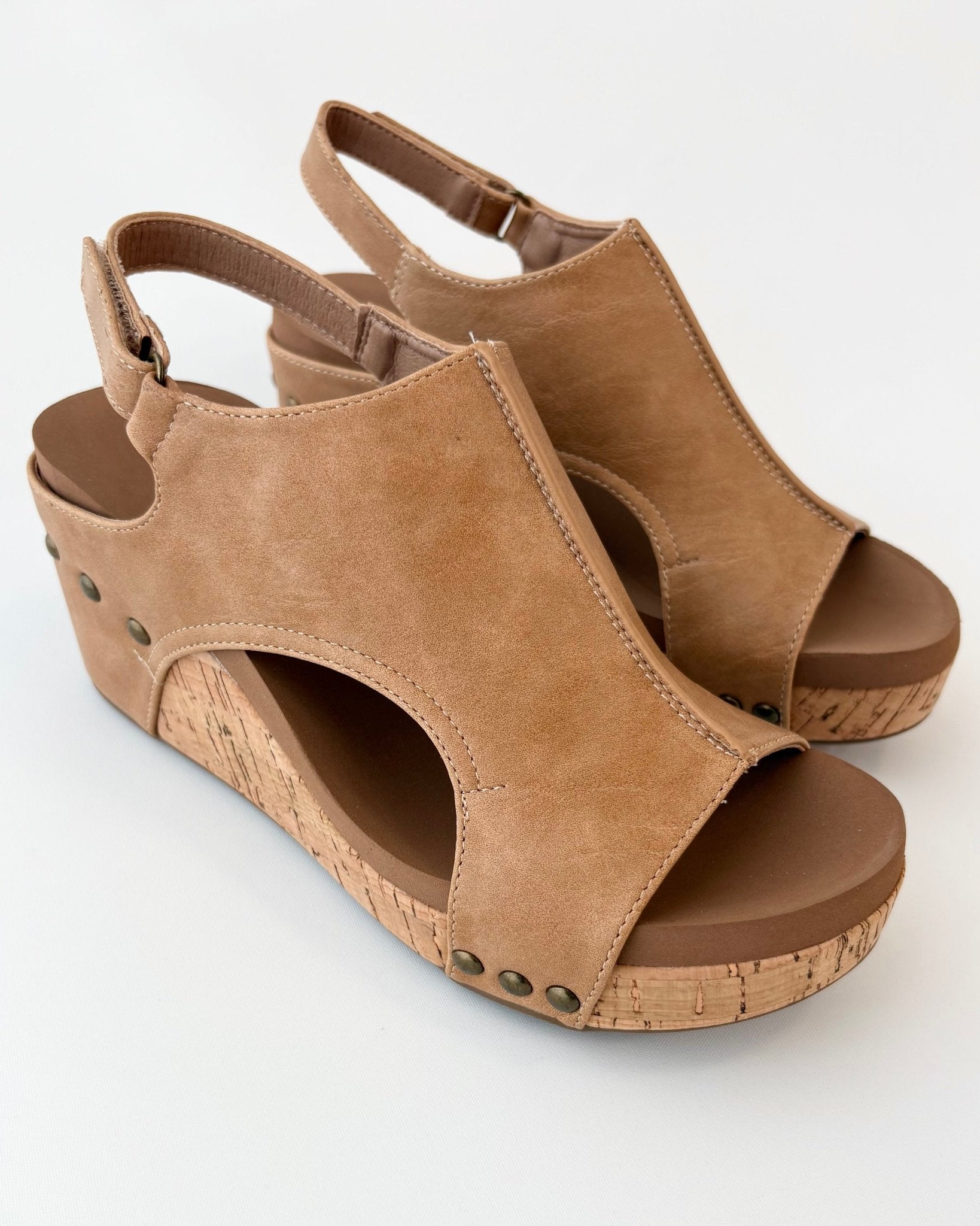 Corkys Carley Sandal - Caramel - The Nines