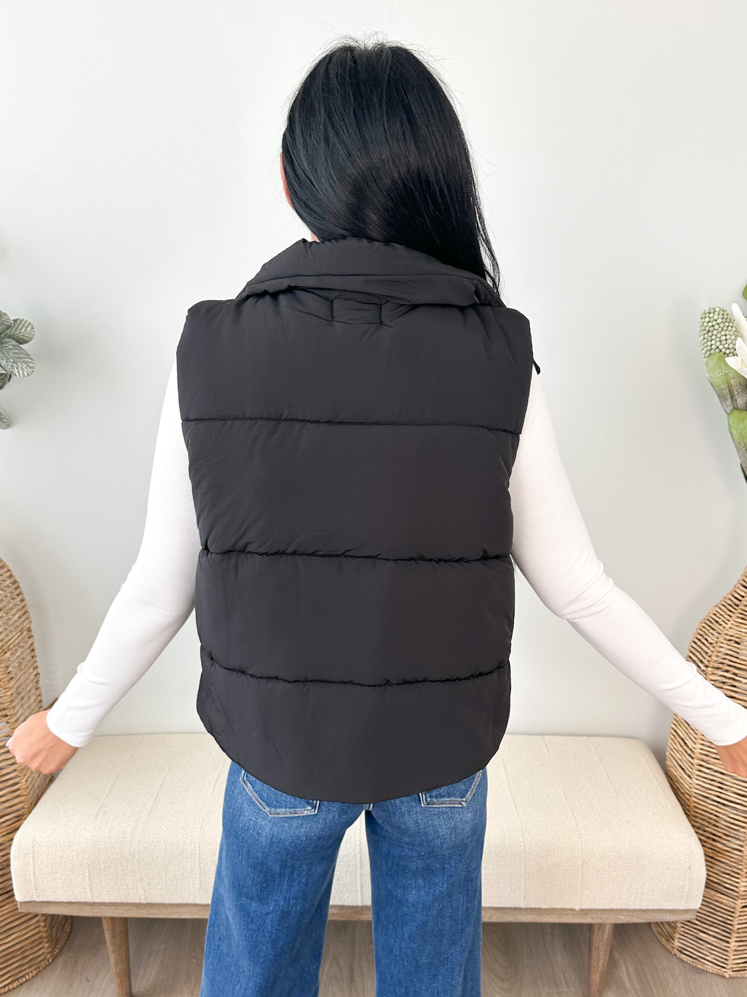 High Neck Puffer Vest - 3 colors! - The Nines