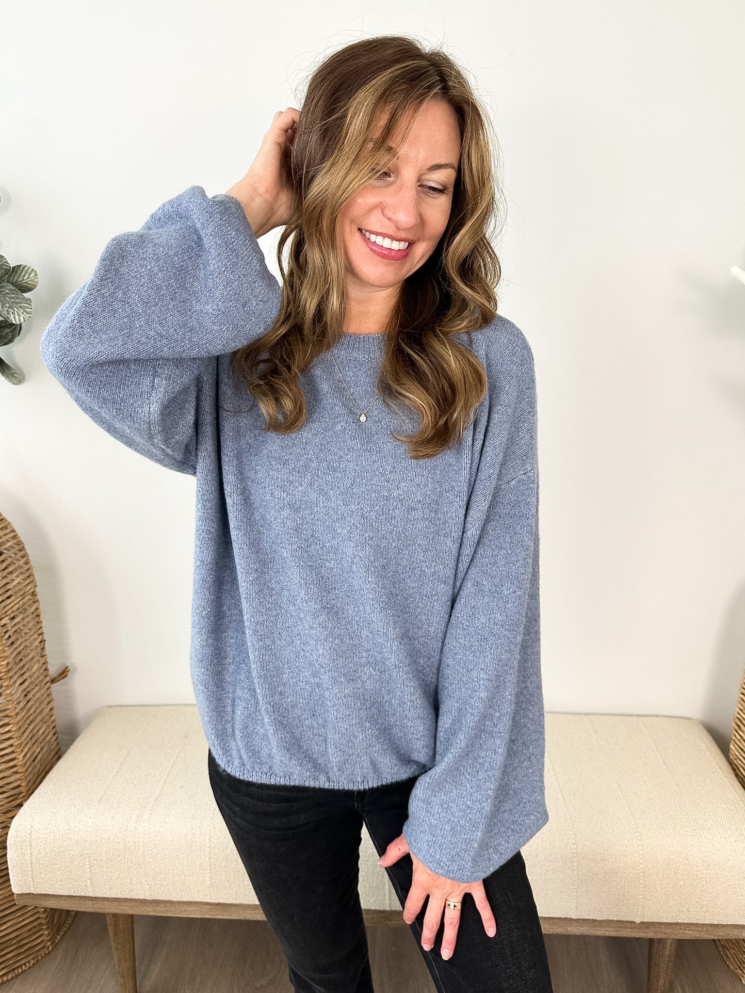 Balloon Sleeve Pullover