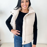 High Neck Puffer Vest - 3 colors! - The Nines