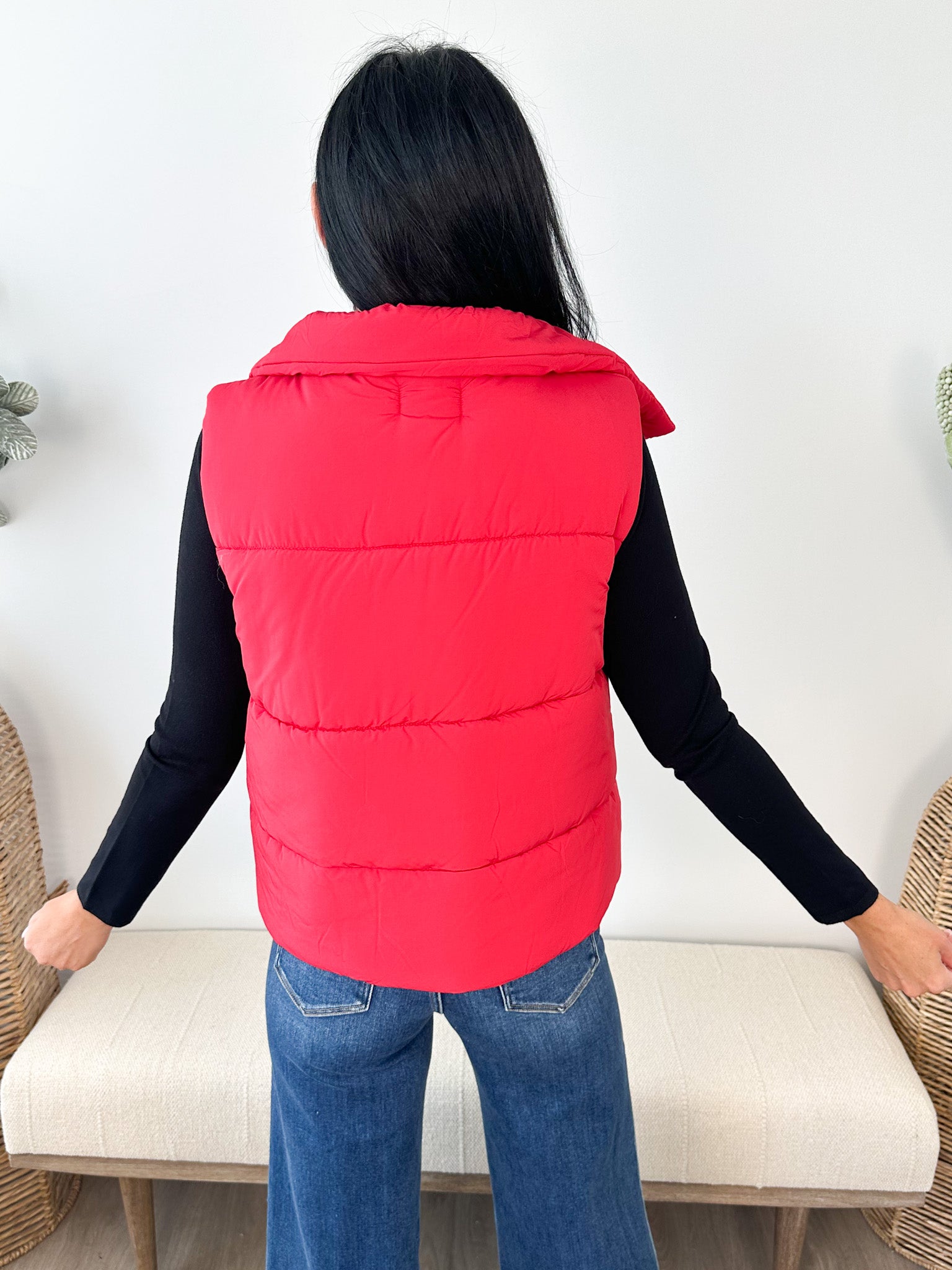 High Neck Puffer Vest - 3 colors! - The Nines