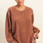 Cozy Up Brushed Oversized Sweatshirts - 2 colors! - The Nines