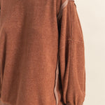 Cozy Up Brushed Oversized Sweatshirts - 2 colors! - The Nines