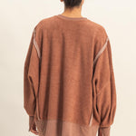 Cozy Up Brushed Oversized Sweatshirts - 2 colors! - The Nines