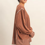 Cozy Up Brushed Oversized Sweatshirts - 2 colors! - The Nines