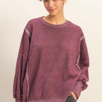 Cozy Up Brushed Oversized Sweatshirts - 2 colors! - The Nines