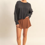 Open Back Waffle Top - 2 Colors! - The Nines