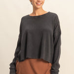 Open Back Waffle Top - 2 Colors! - The Nines
