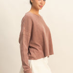 Open Back Waffle Top - 2 Colors! - The Nines