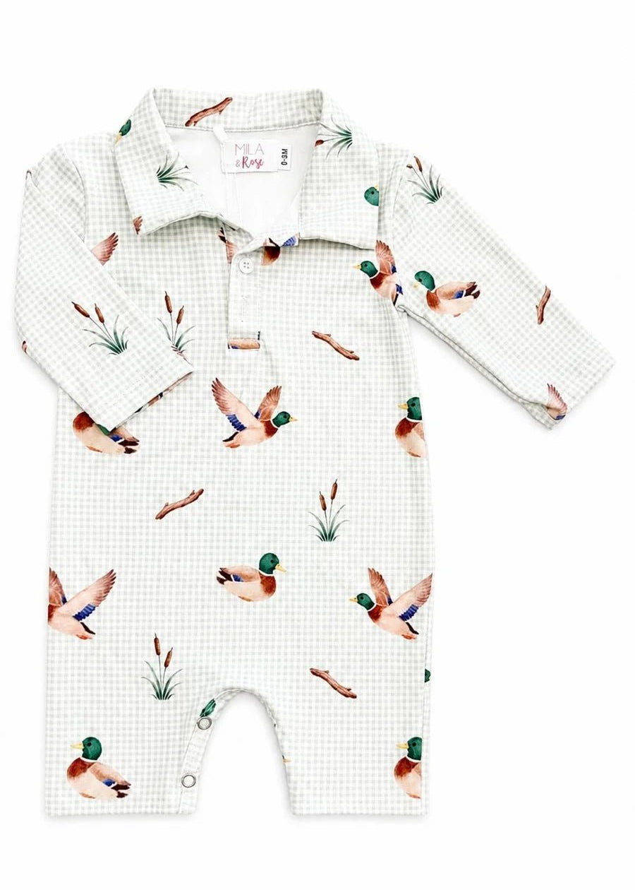 Duck Pond Long Sleeve Polo - The Nines