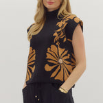 Floral High Neck Sweater - 2 colors! - The Nines