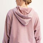Easel Brand Mauve Floral Patchwork Hoodie - The Nines