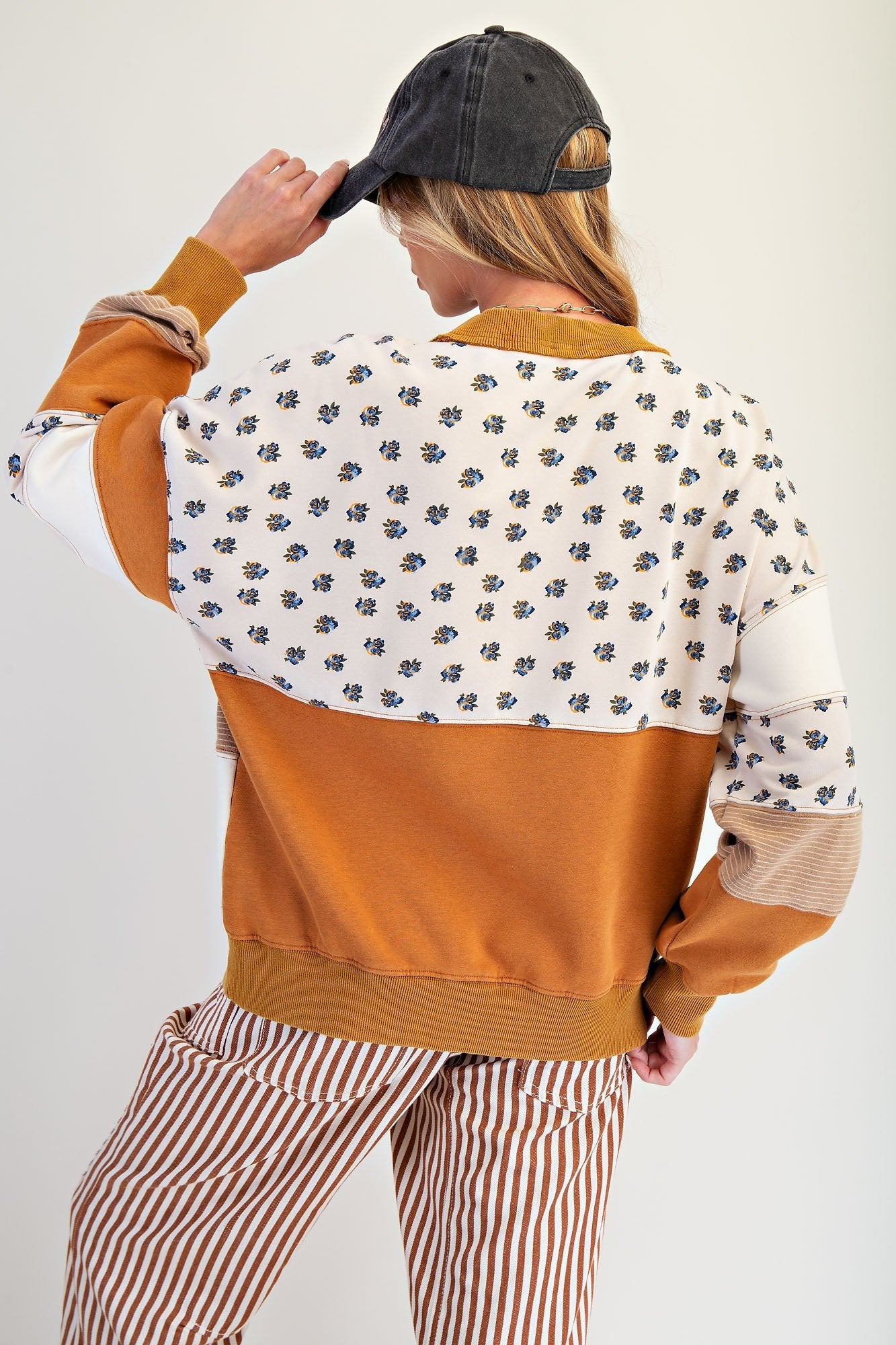 Easel Brand Print & Colorblock Sweatshirts - 2 Colors! - The Nines