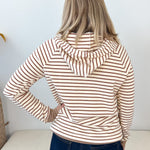 Pinstriped Hoodie Top - The Nines