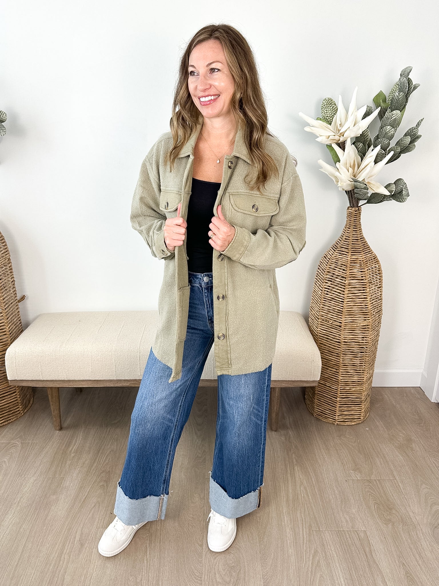 Washed Fleece Shacket