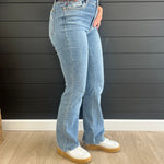 Judy Blue Vintage Wash Bootcut Destroyed Hem - The Nines
