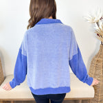 Frosted Blue Quarter Zip - The Nines