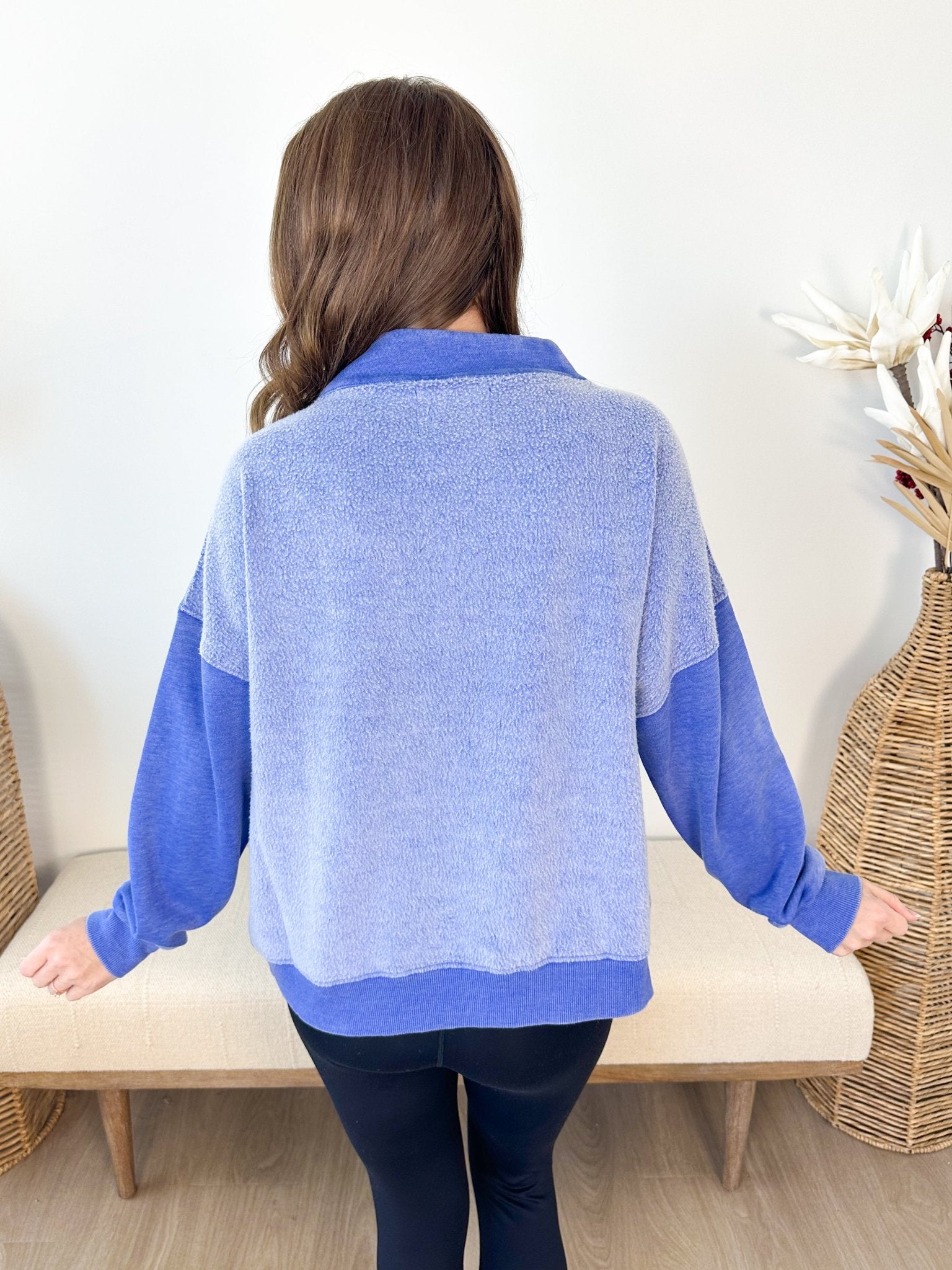 Frosted Blue Quarter Zip - The Nines