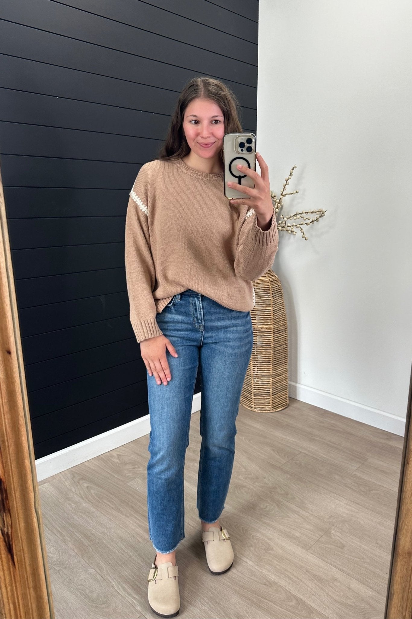Stitched Sweaters - 3 Colors! - The Nines