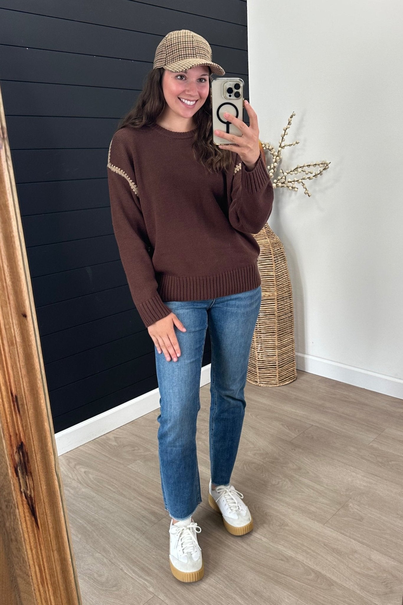 Stitched Sweaters - 3 Colors! - The Nines