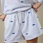 Fish Embroidered Shorts - The Nines