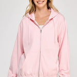 Fleece Boyfriend Zip up Hoodie - 2 Colors! - The Nines