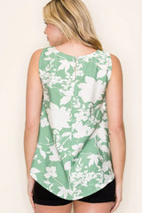 Floral Sage Blouse