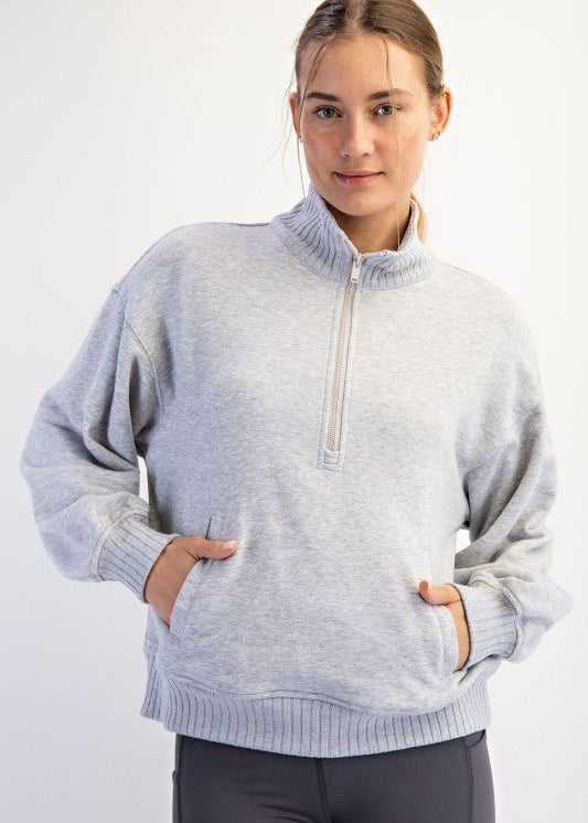 French Terry Quarter Zip - 4 Colors! - The Nines
