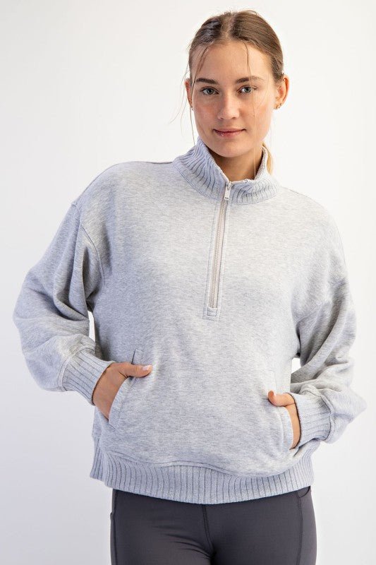 French Terry Quarter Zip - 4 Colors! - The Nines