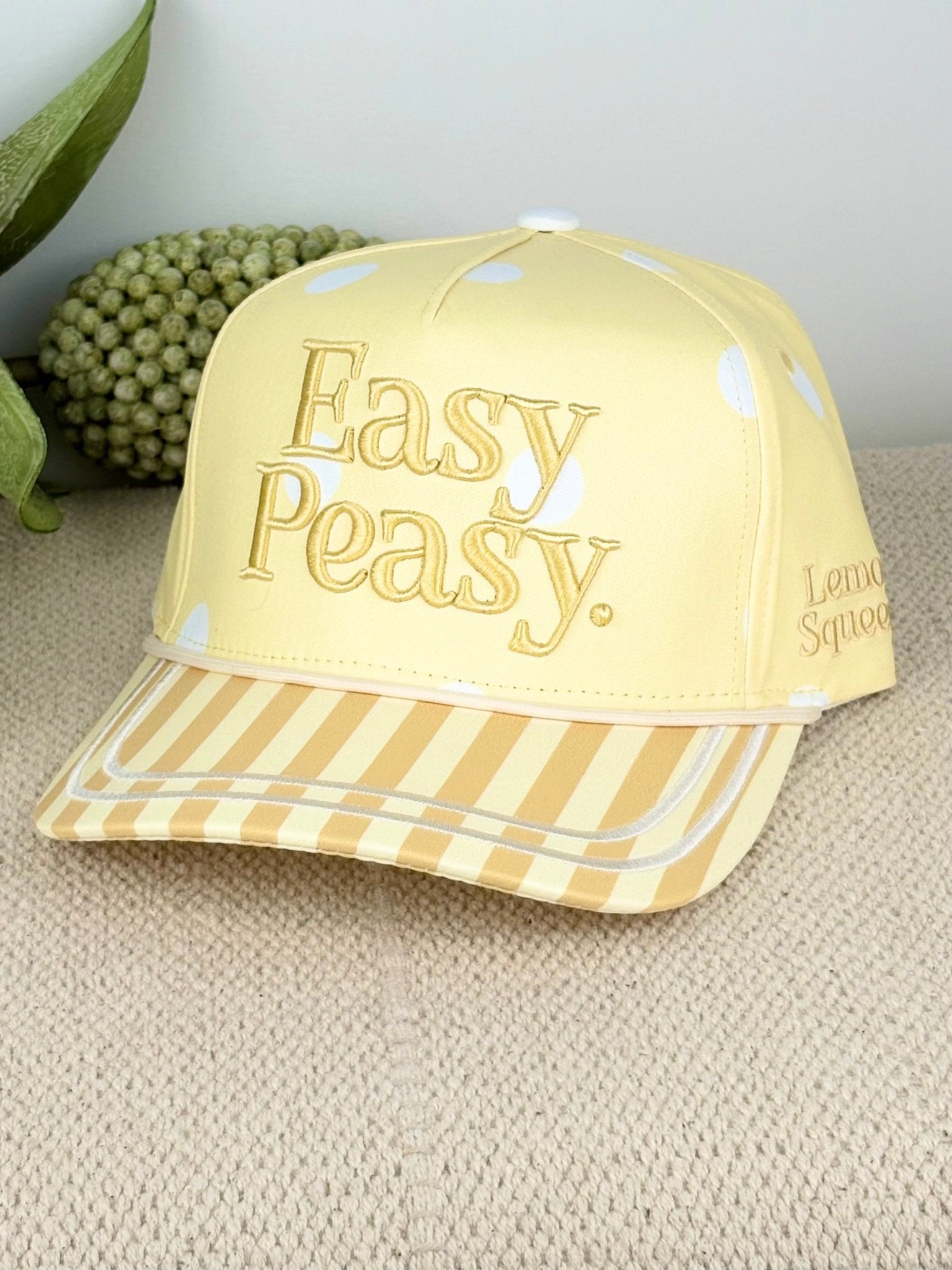 "Easy Peasy" Yellow Hat - The Nines
