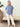 Denim Blue Striped Linen Top - The Nines