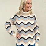 Counting My Blessings Multicolor Turtleneck Sweater - The Nines