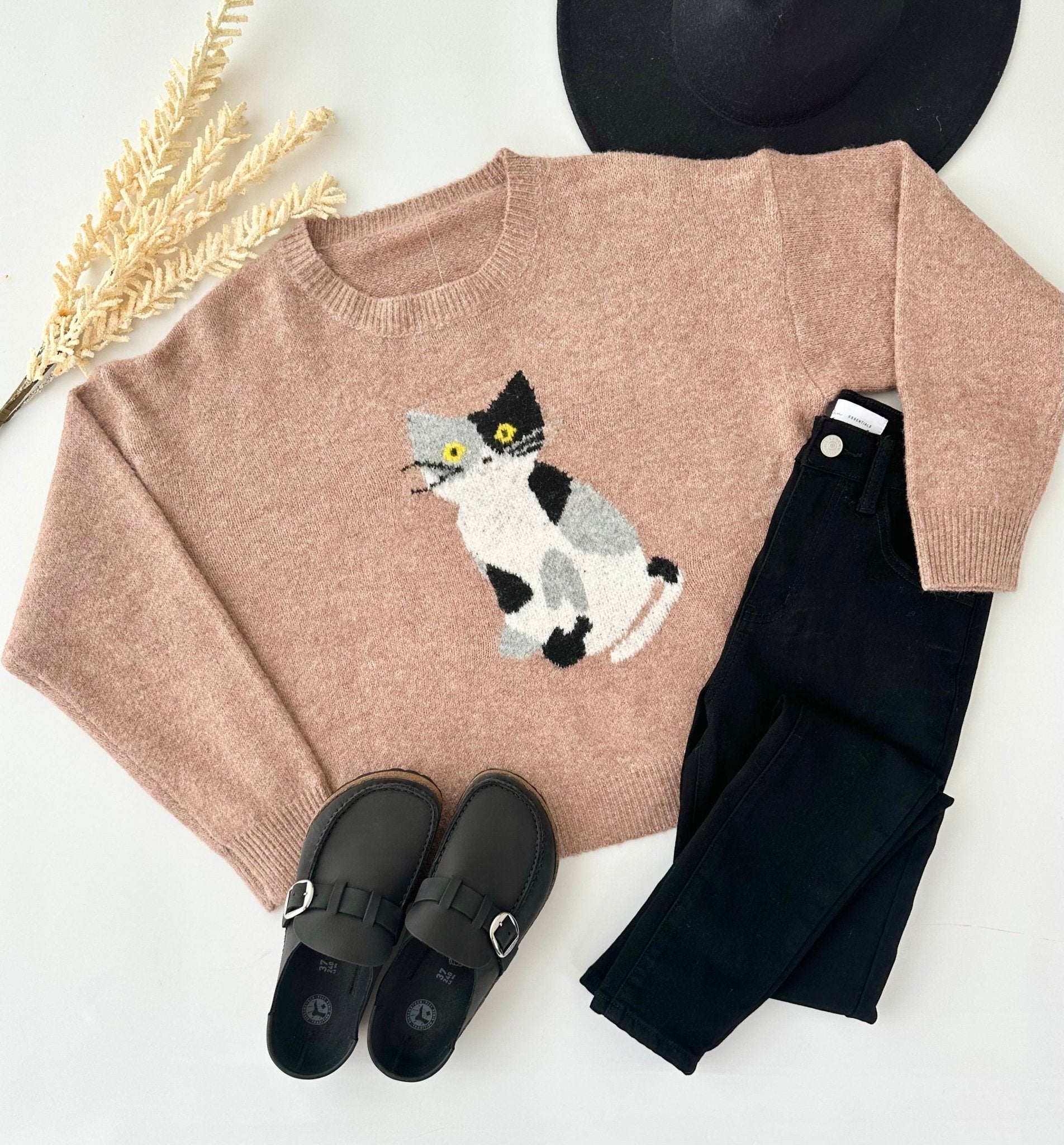 Mocha Cat Sweater - FINAL SALE! - The Nines