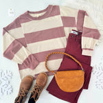 Soft Burgundy Brushed Long Sleeve - The Nines