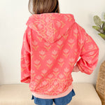 Coral Floral Fleece Hoodie - The Nines