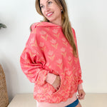 Coral Floral Fleece Hoodie - The Nines