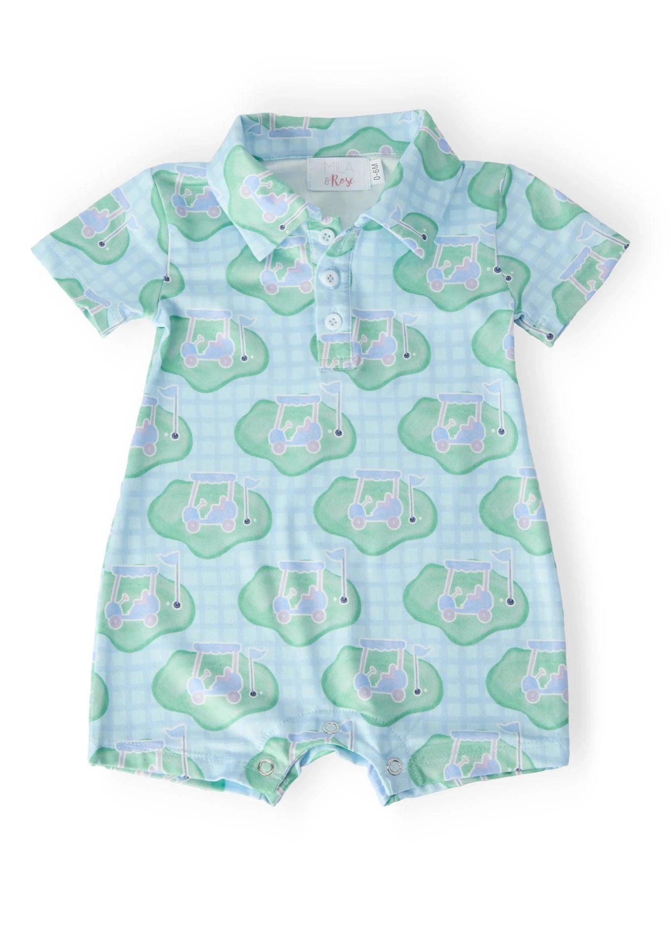 He's On The Green Polo Shorty One - Piece - The Nines
