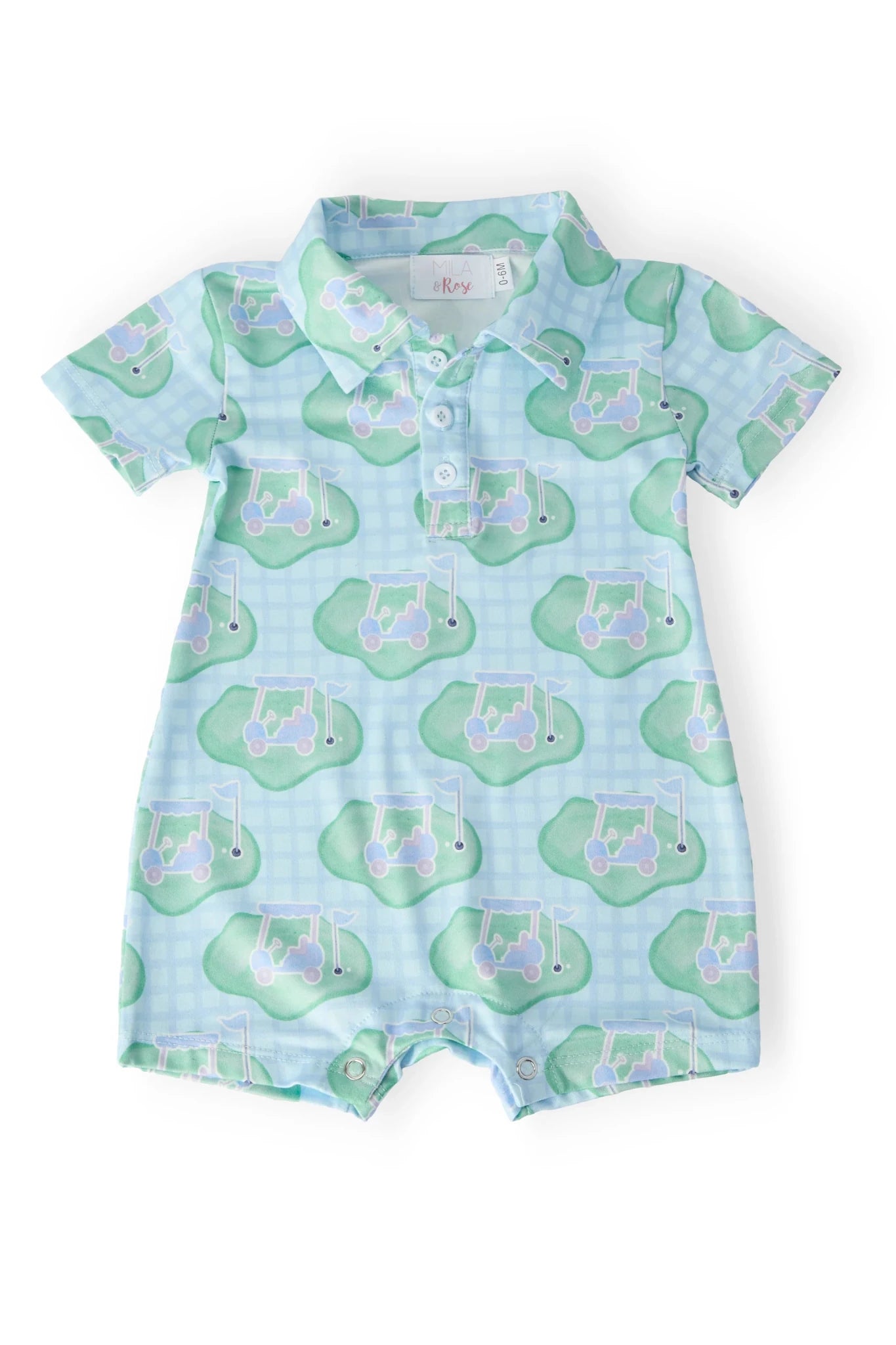He's On The Green Polo Shorty One - Piece - The Nines