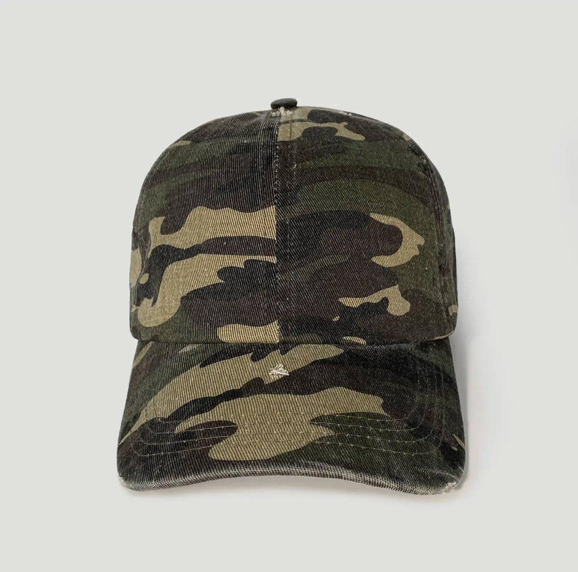 Distressed Camo Cap - The Nines