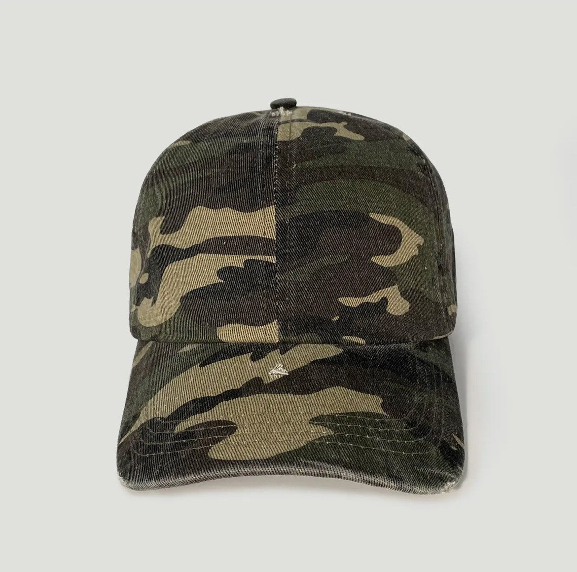 Distressed Camo Cap - The Nines