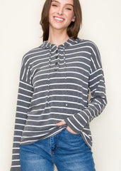 Cadence Striped Hoodies - 2 Colors!