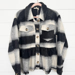 Peplum Plaid Jackets - 2 Colors! - The Nines
